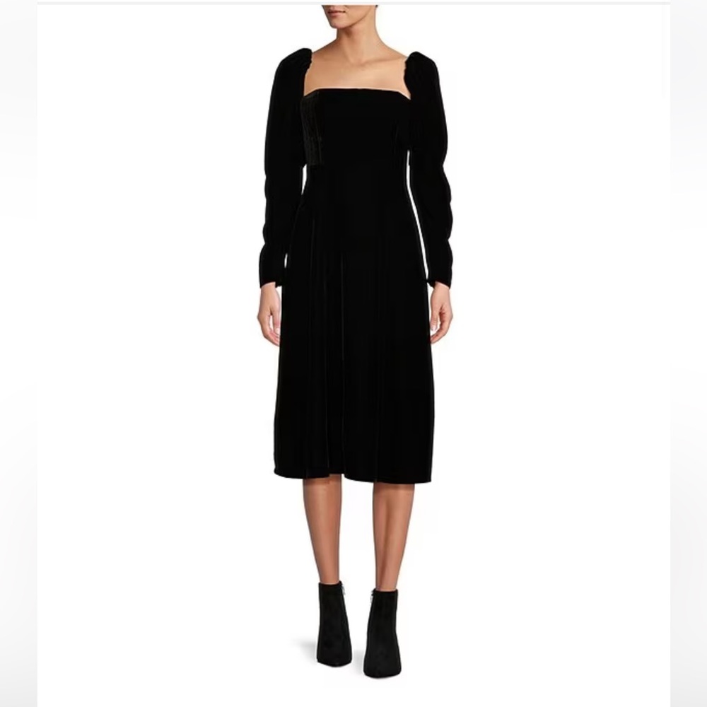 Antonio Melani for Dillard Black Velvet Dress